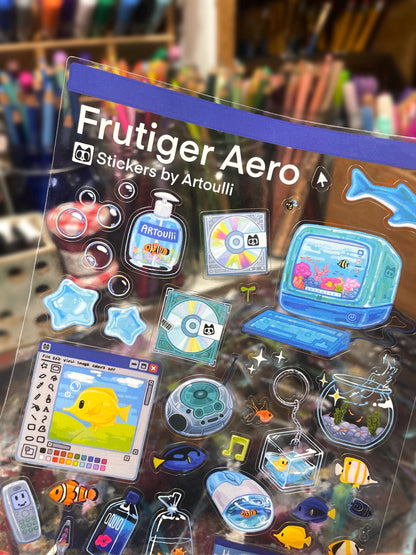 Frutiger Aero Sticker Sheet