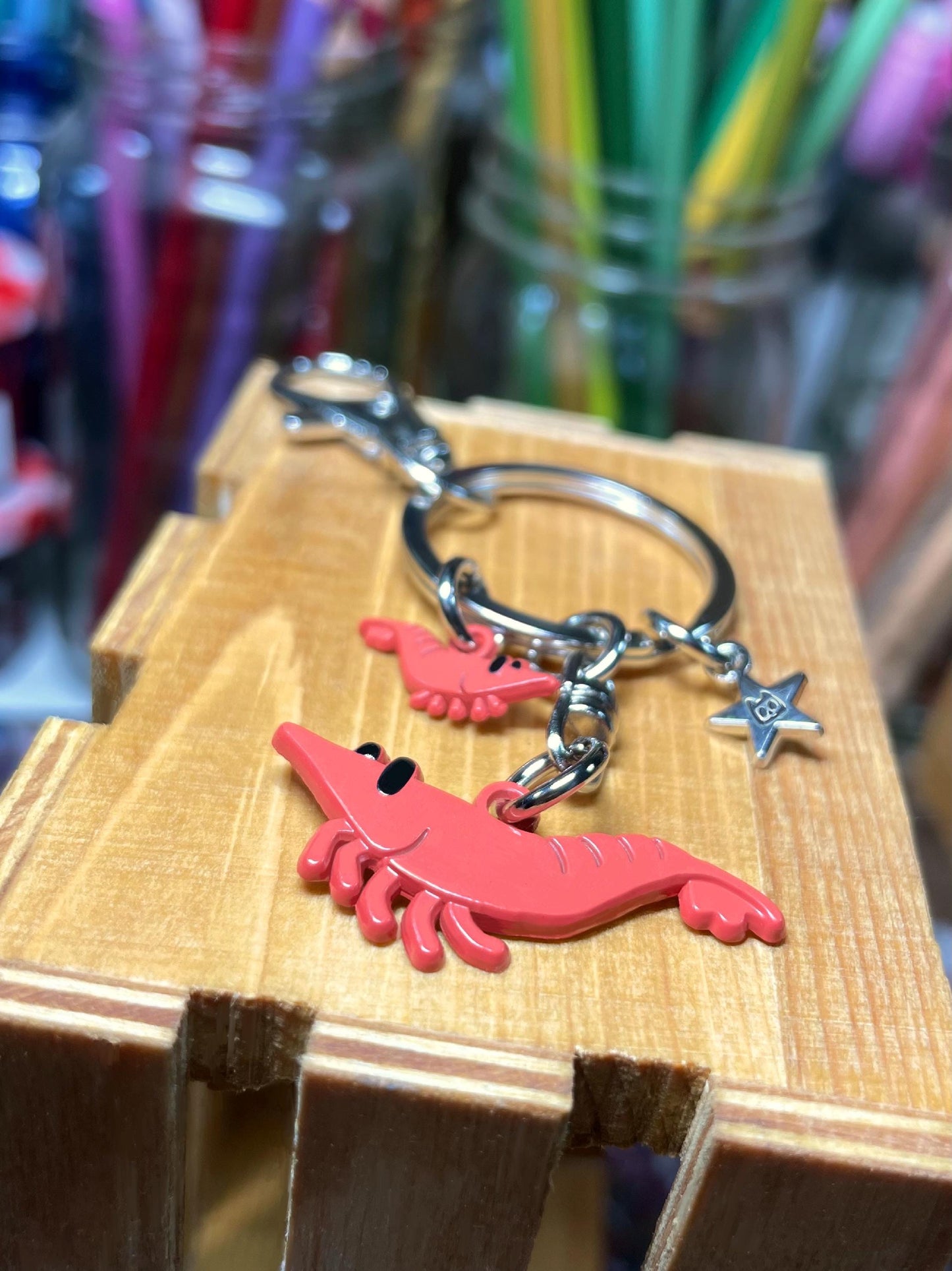 Shrimp Keychain