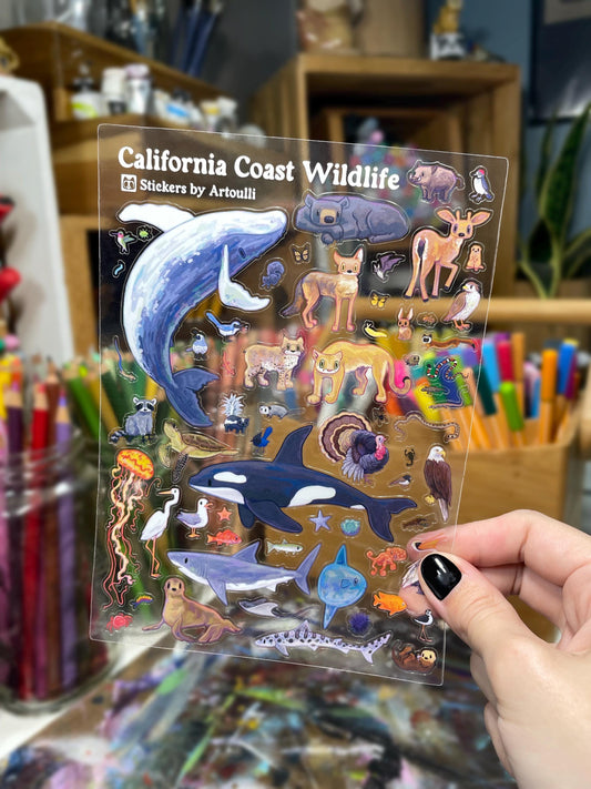 California Wildlife Sticker Sheet