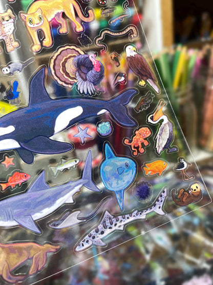 California Wildlife Sticker Sheet