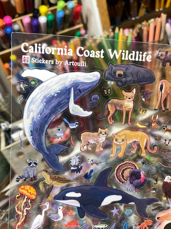 California Wildlife Sticker Sheet