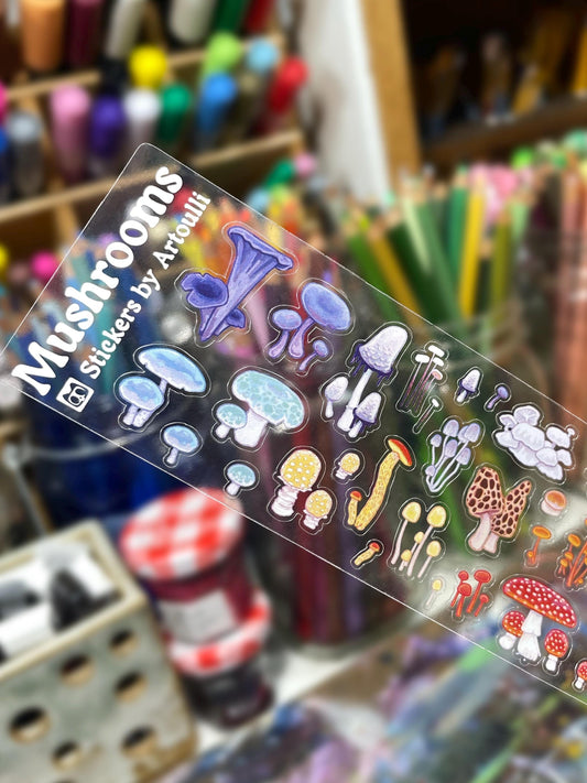Mini Mushroom Sticker Sheet
