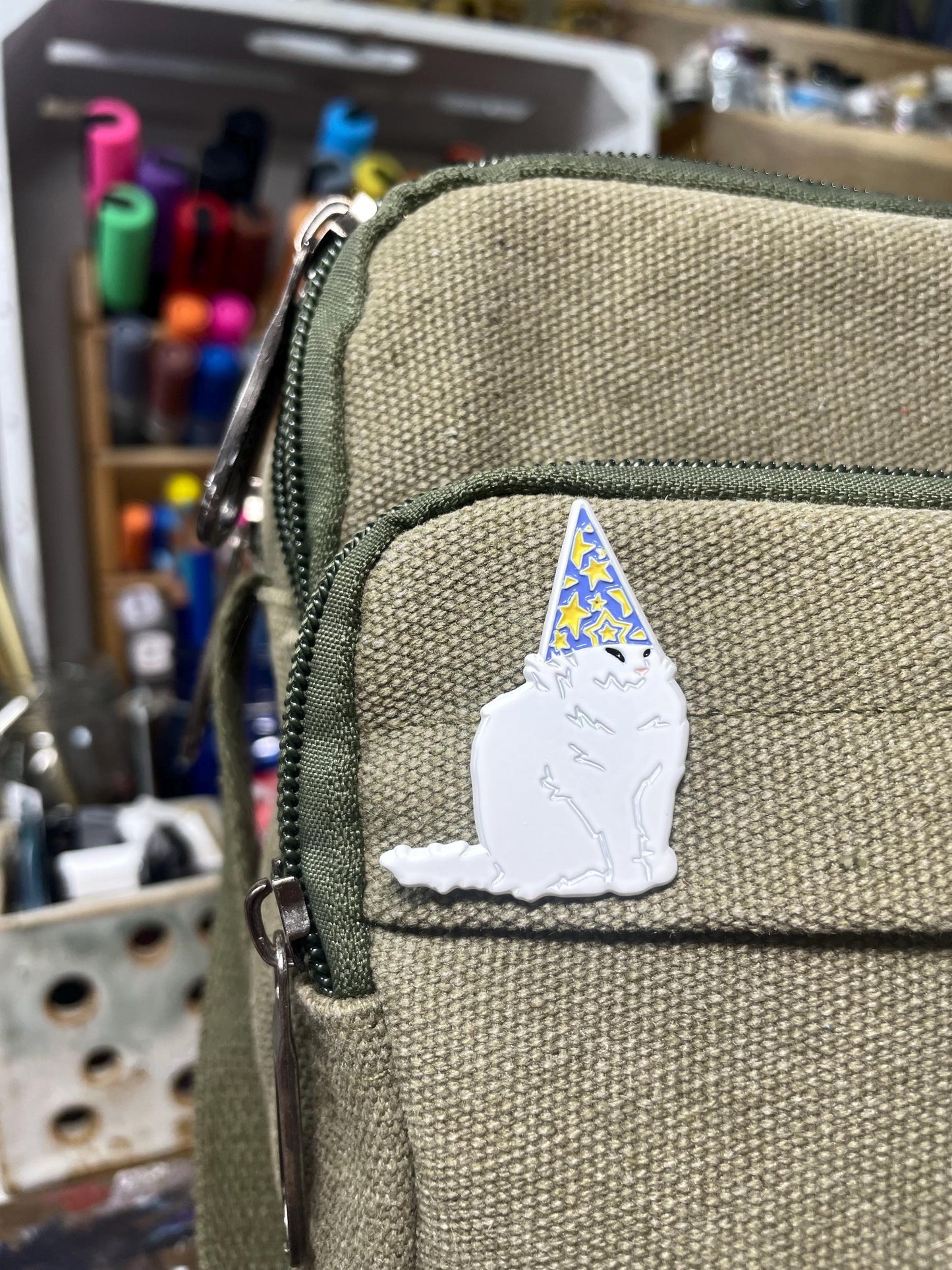 Wizard Cat Enamel Lapel Pin