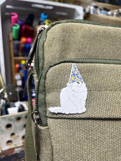 Wizard Cat Enamel Lapel Pin