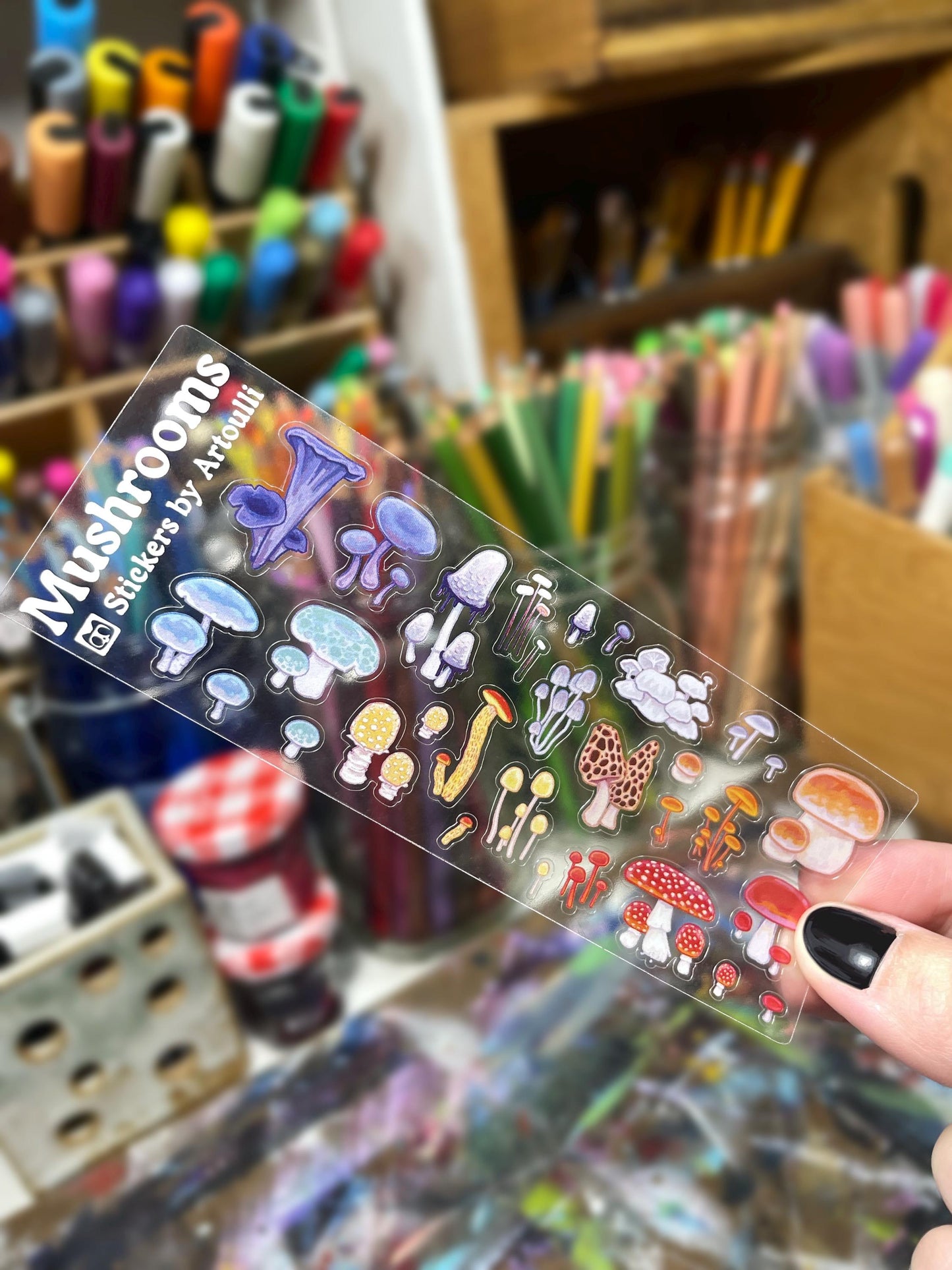 Mini Mushroom Sticker Sheet