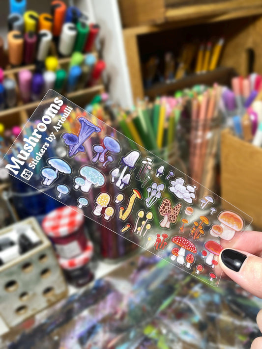 Mini Mushroom Sticker Sheet
