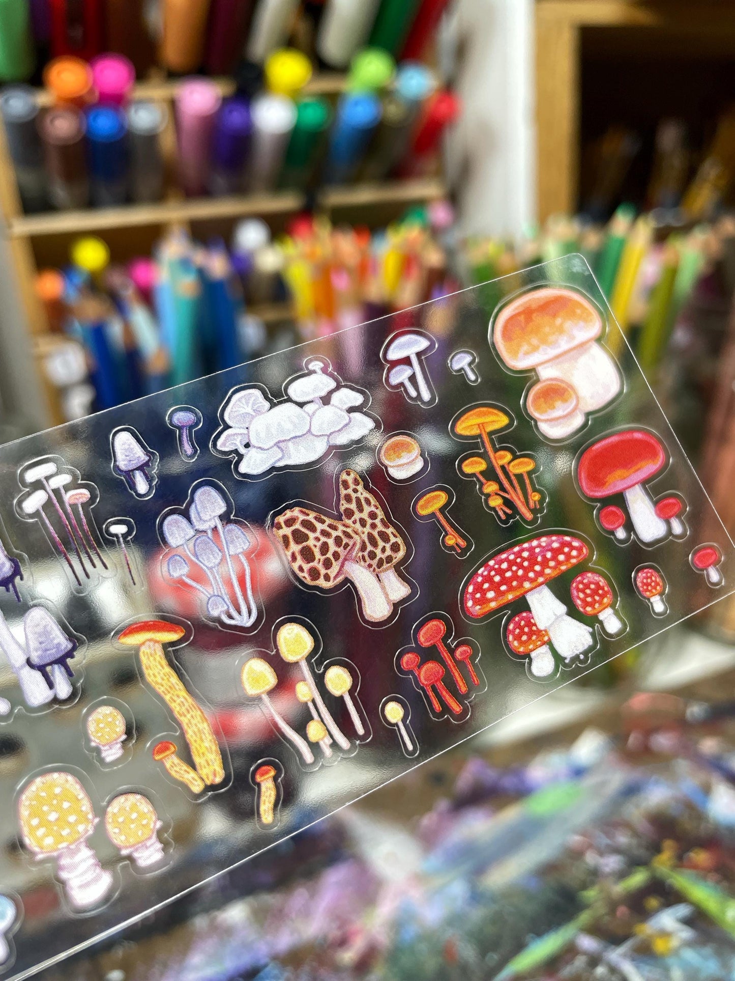 Mini Mushroom Sticker Sheet