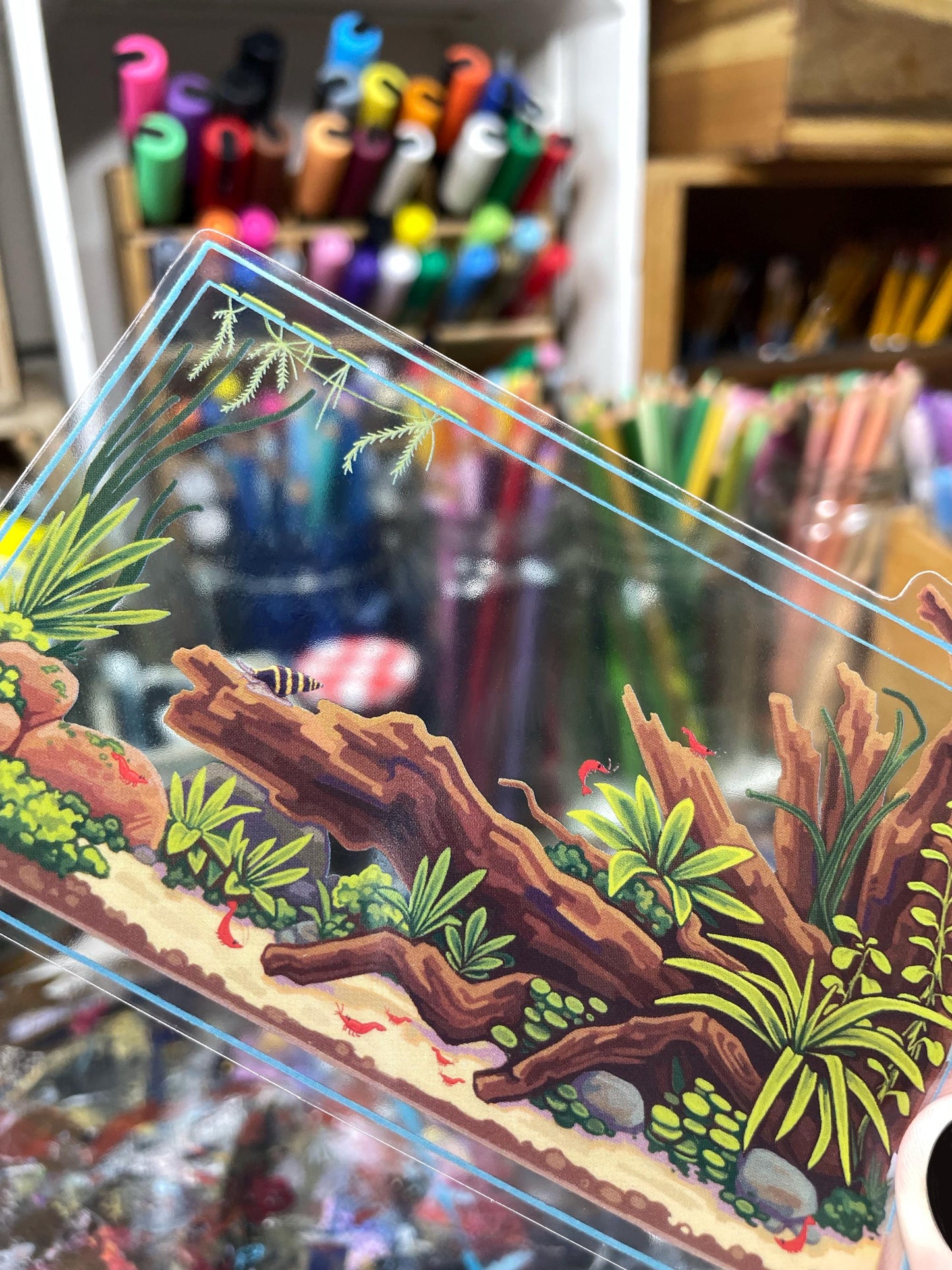 5 Clear Aquarium Stickers