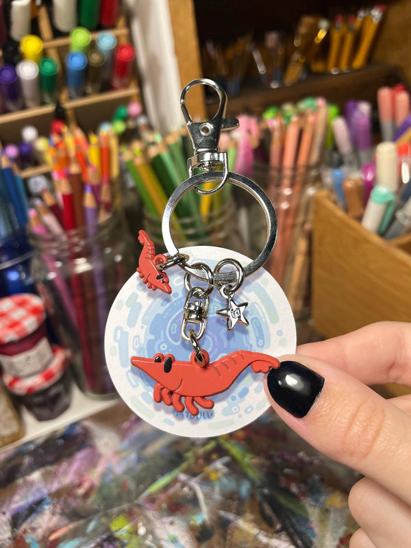 Shrimp Keychain