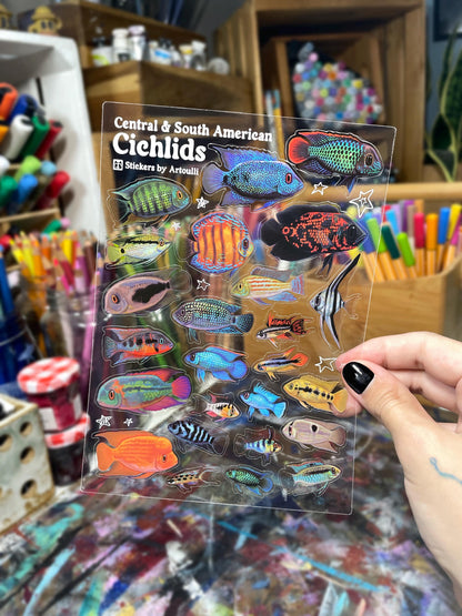 Cichlid Sticker Sheet