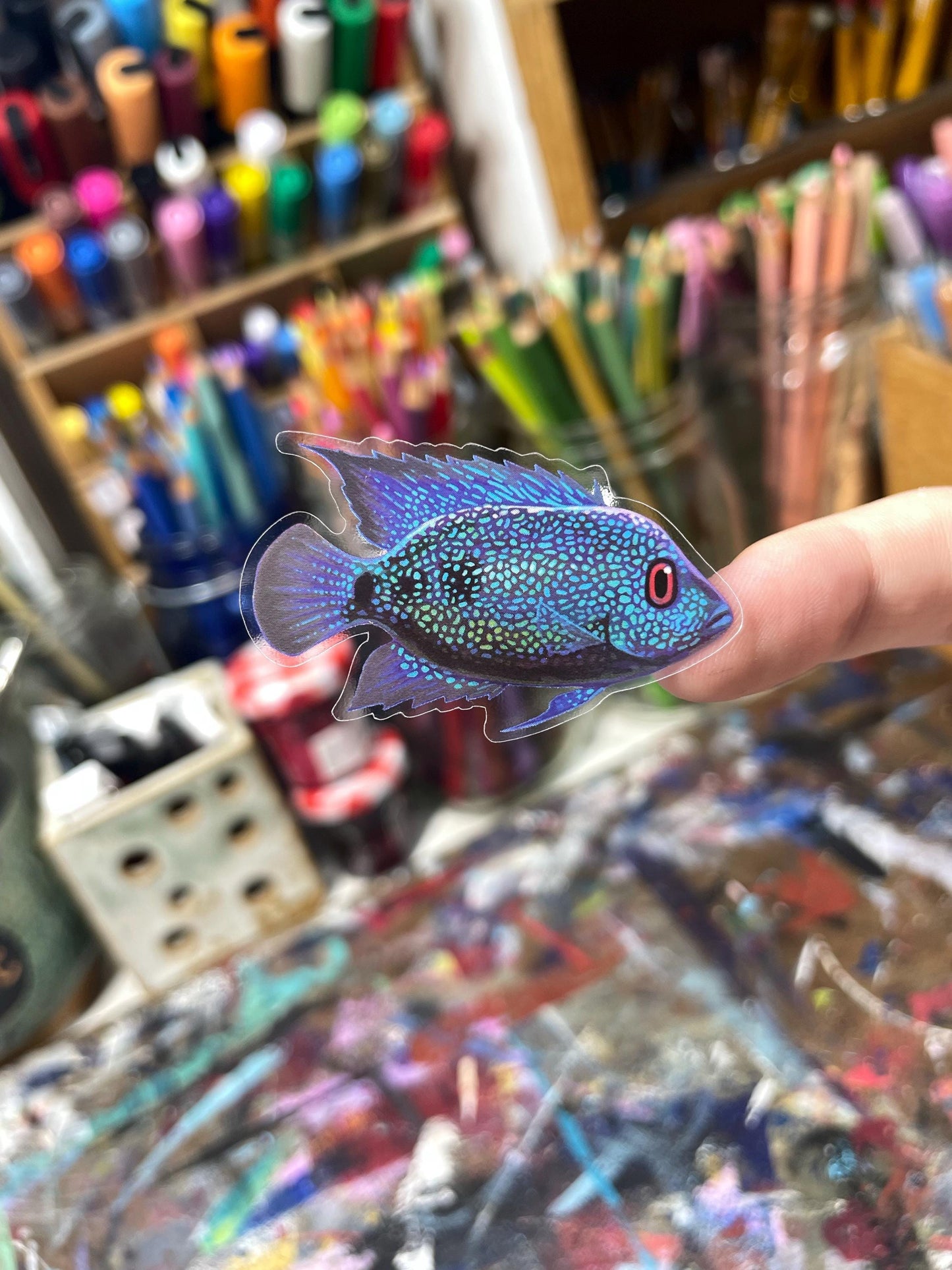 Cichlid Sticker Sheet