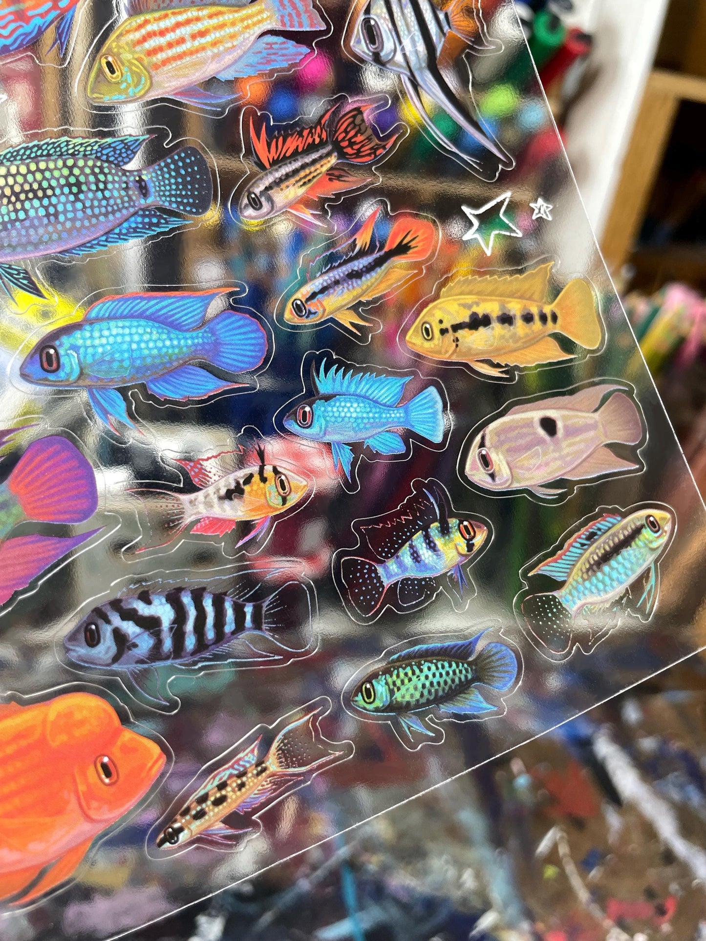 Cichlid Sticker Sheet