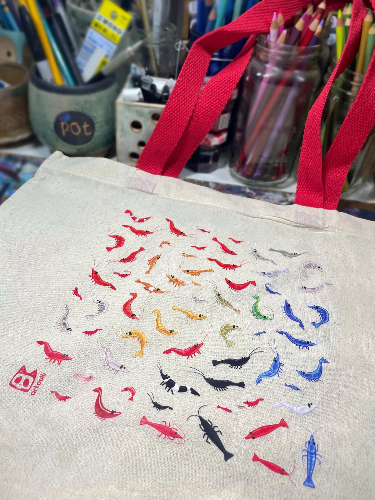 Shrimp Tote Bag