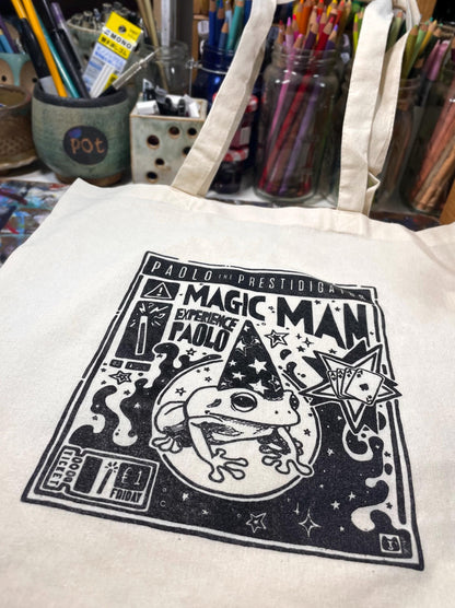 Wizard Frog Tote Bag