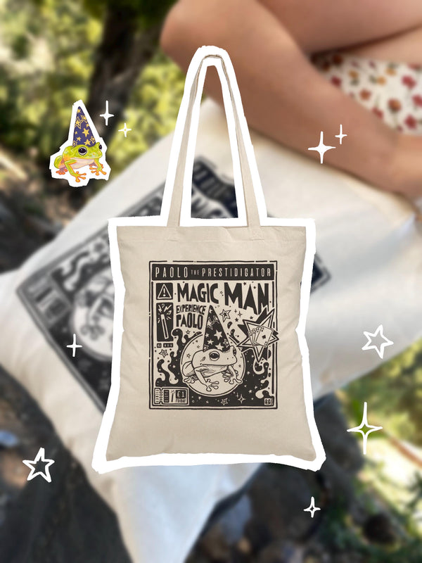 Wizard Frog Tote Bag