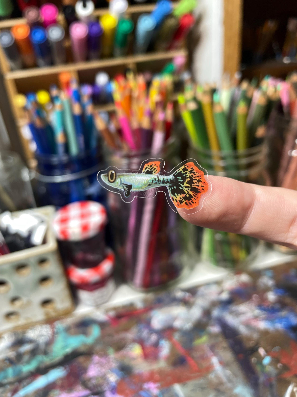 Nano Fish Sticker Sheet