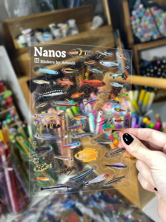 Nano Fish Sticker Sheet