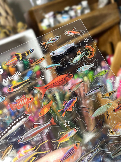 Nano Fish Sticker Sheet