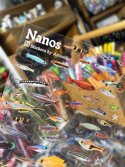 Nano Fish Sticker Sheet